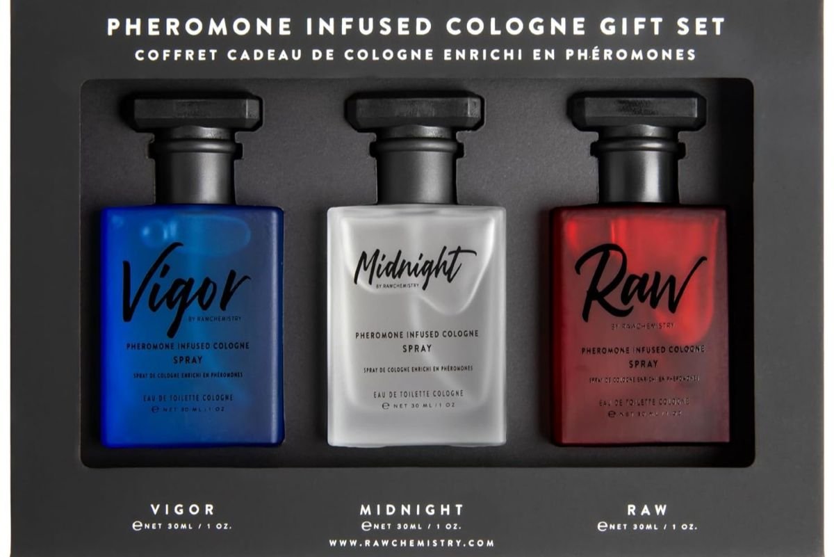 RawChemistry Pheromone Infused Men's Cologne Collection – 3 pk, 1 oz Each